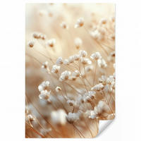 TAPETE - Wild - Blumen - Weiß - 140x200 cm - Creme, Papier (140/200cm) - OnlyWow