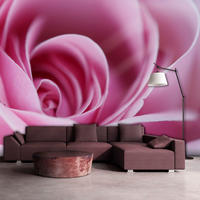 VLIESTAPETE Rosa 250/193 cm - Pink/Grau, Textil (250/1cm) - KUNSTLOFT