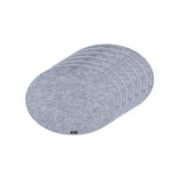 TISCHSET - 6er-Set - Recycelter Filz in Grau - Grau, Naturmaterialien/Textil (45/33/1cm) - Björn