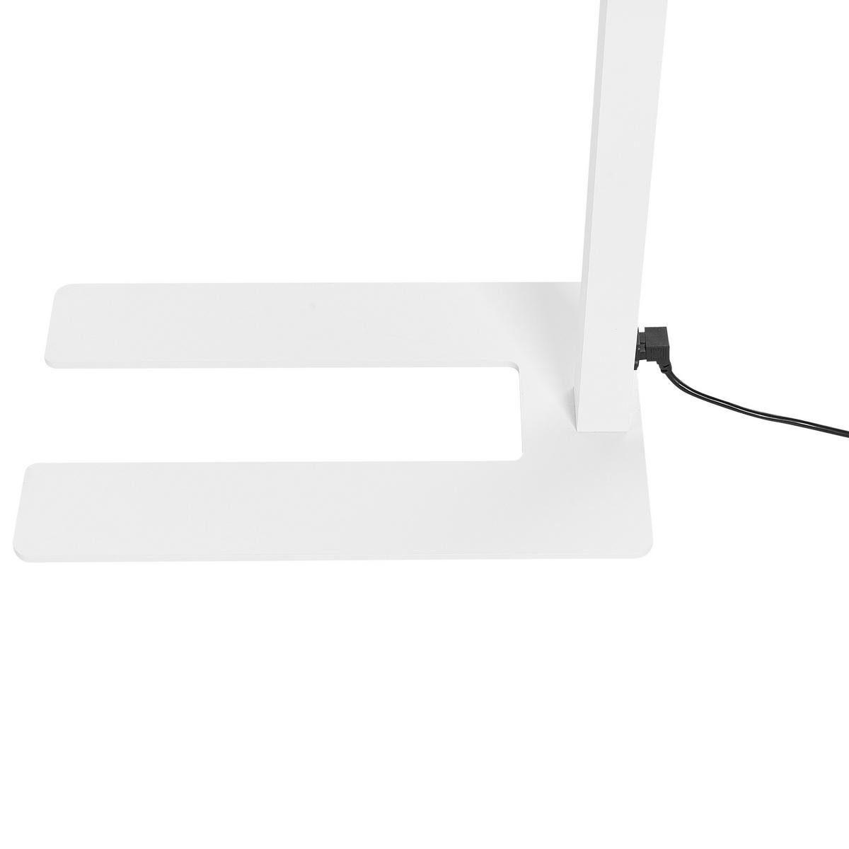 STEHLAMPE Mensa 30/121/194 cm - Weiß, Metall (30/121/194cm) - Beliani