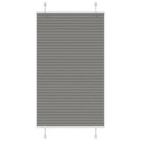 PLISSEE 80/100 cm Stoffbreite 79,4 cm aus Polyester Anthrazit - Anthrazit, Textil (80/100cm) - vidaXL