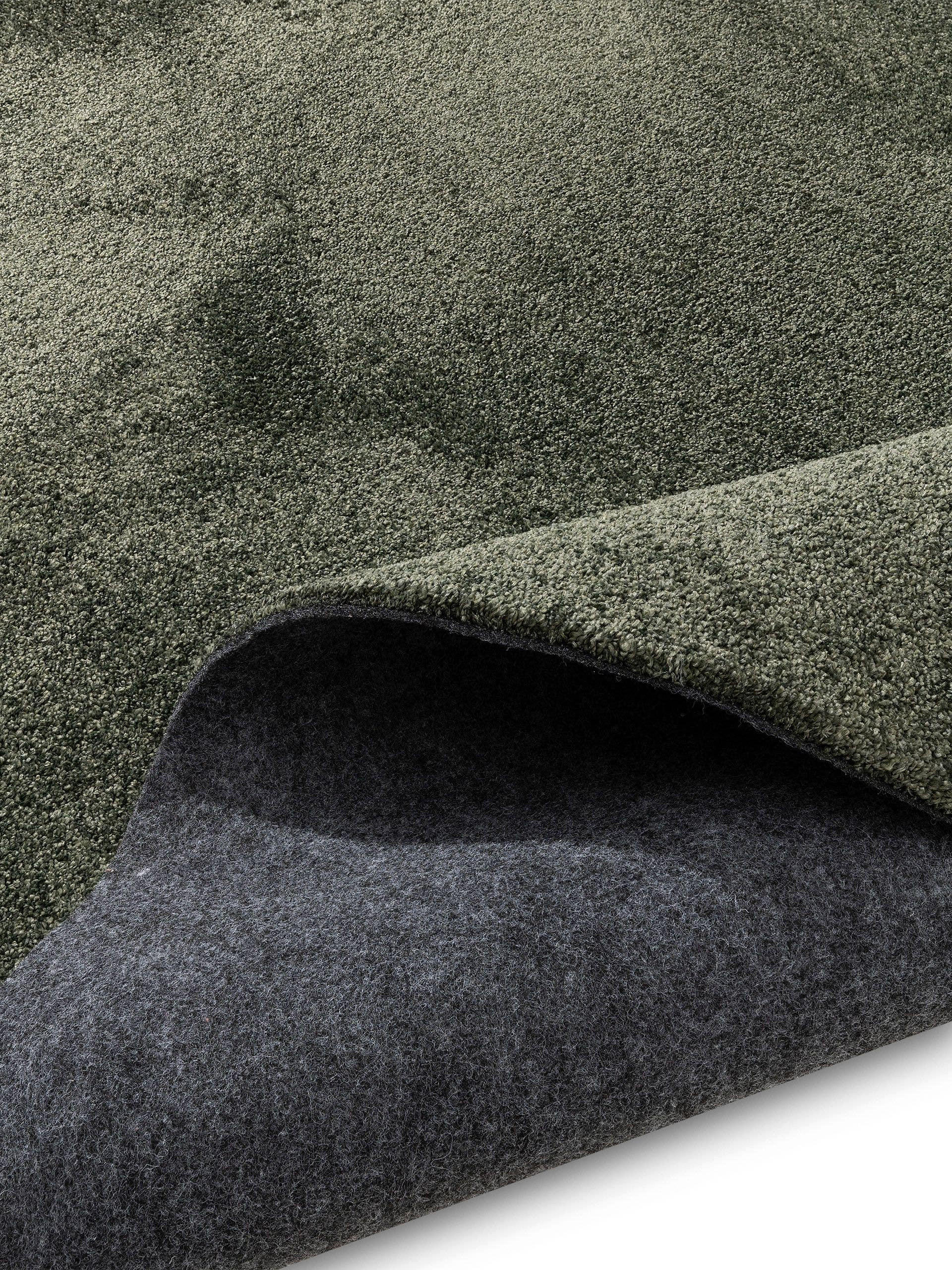 TEPPICH Nina waschbar ø 150 cm rund - Grün, Kunststoff (150/150cm) - benuta Nest