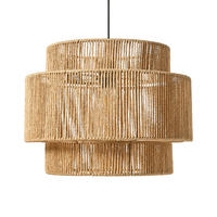 HÄNGELEUCHTE Naturfarben Wokiro - Naturfarben, Papier (40/40/87cm) - Beliani