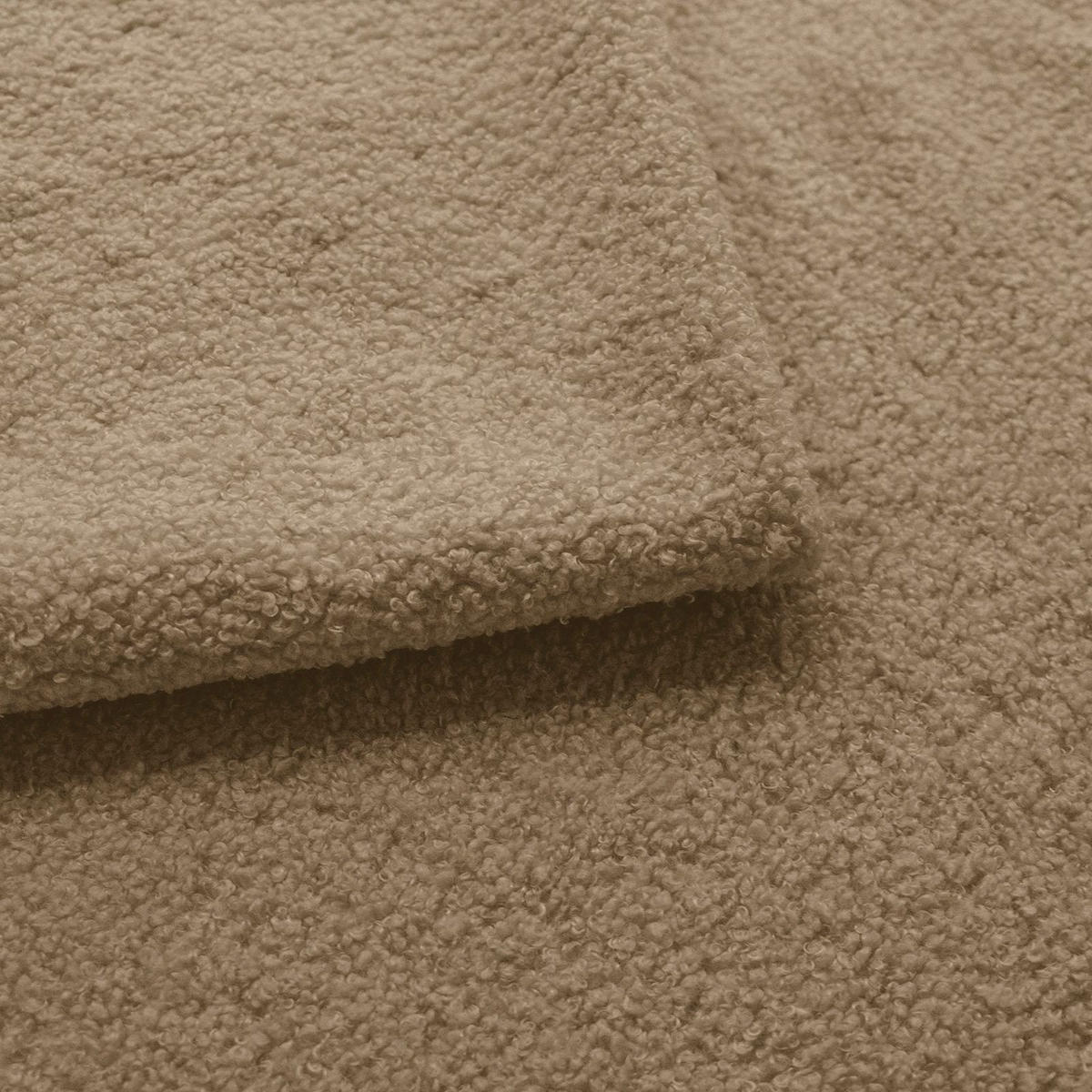 SCHLAFSOFA ALOO, Sofa mit Schlaffunktion und Bettkasten, Farbe: Taupe, Bouclé-Stoff - Taupe, Textil (248/88/105cm) - Sepro Meble