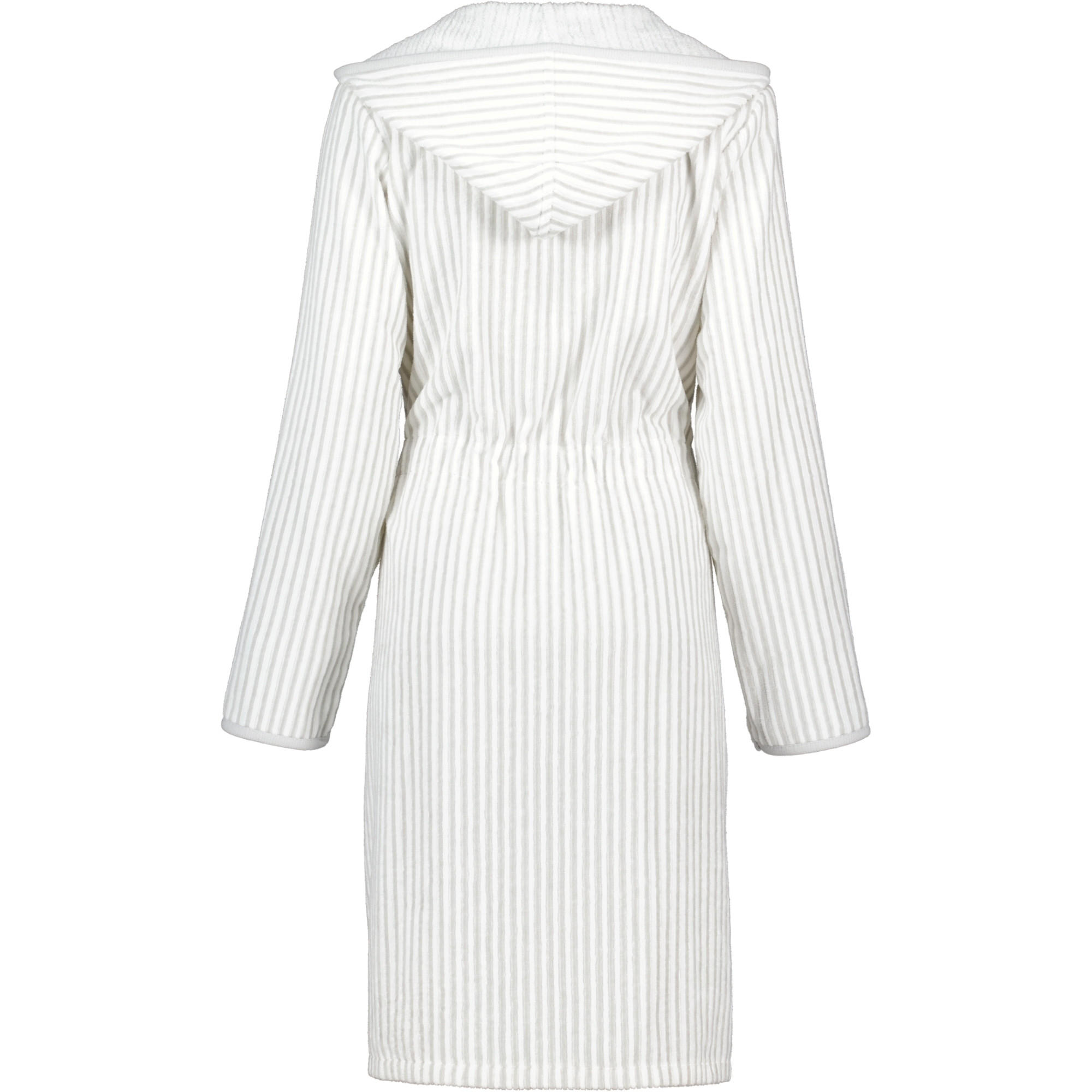 BADEMANTEL DAMEN REISSVERSCHLUSS 6416 WEISS-SILBER - 76 - Weiß, Textil (Snull) - Cawoe