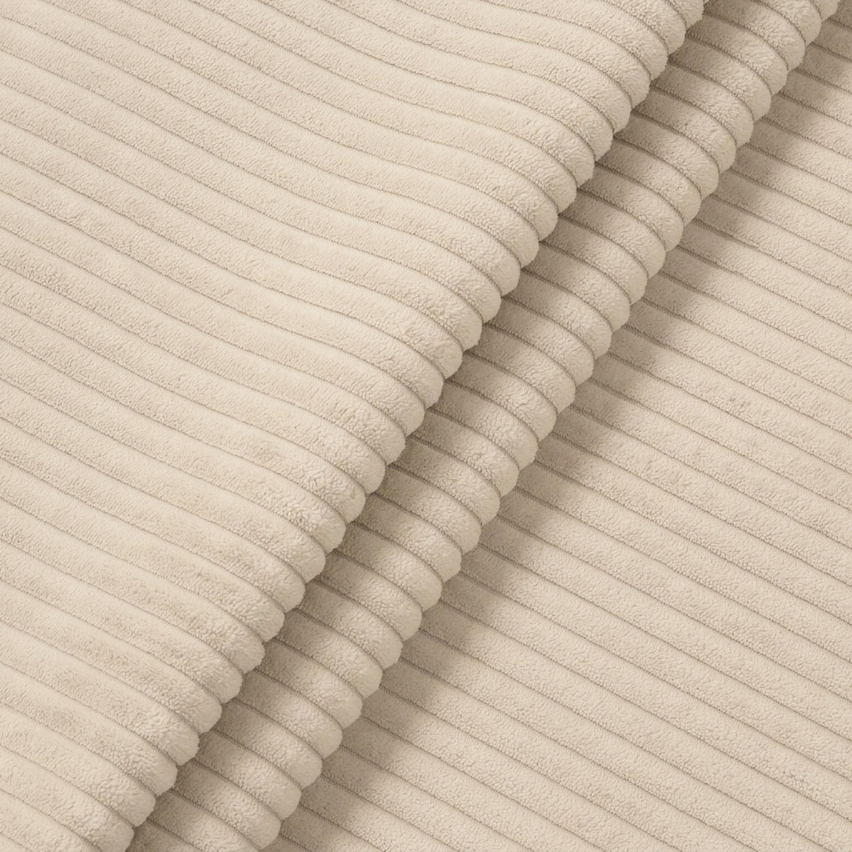 ECKSOFA Trawanga mit Schlaffunktion, Glänzendes Beige - Beige, Textil (348/188cm) - Fedve