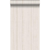 TAPETE feine unregelmäßige Streifen mit Sandstruktur 53 cm x 10.05 m - Beige, Papier (53/1000cm) - Origin Wallcoverings