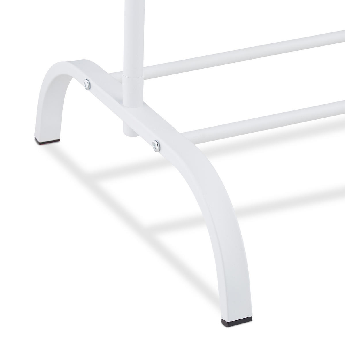 KLEIDERSTÄNDER - Weiß, Metall (60/144/44cm) - Relaxdays