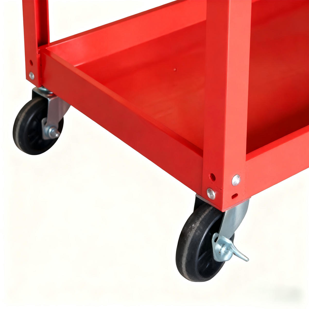 WERKSTATTWAGEN - Rot, Kunststoff/Metall (35/76/78cm) - Relaxdays