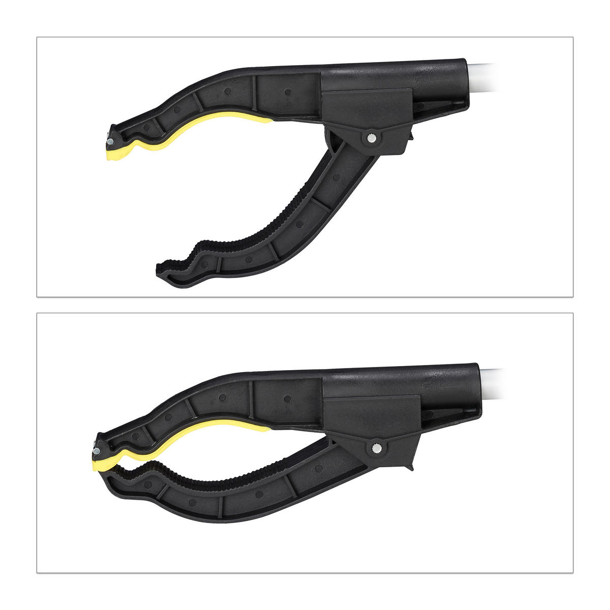 GREIFARM - Silberfarben, Kunststoff/Metall (12.5/76/3.5cm) - Relaxdays