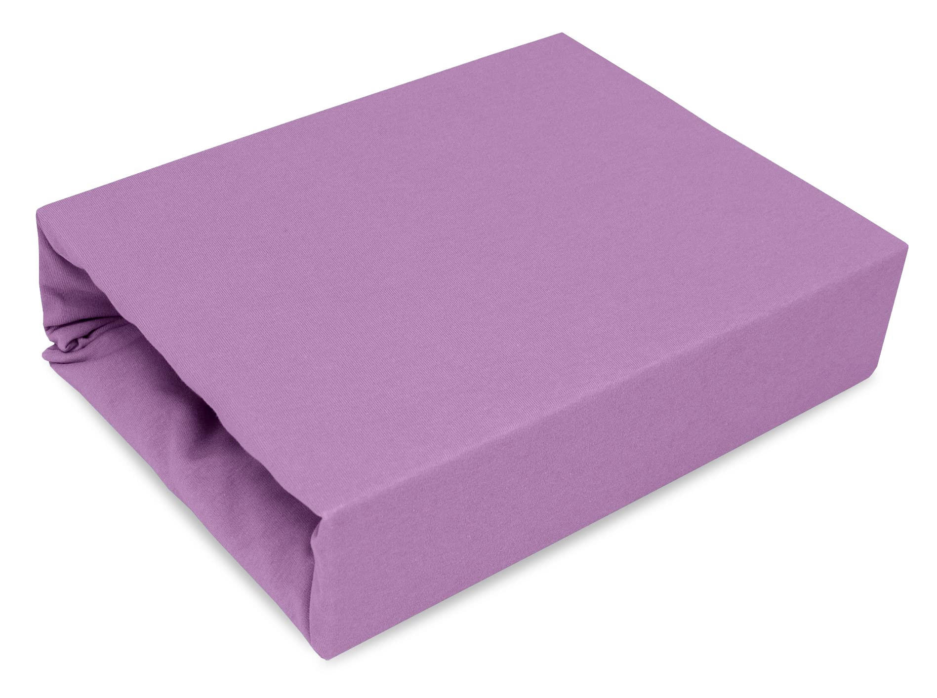 SPANNBETTLAKEN 60/120 cm, Jersey Elastisch 100 % Baumwolle Violett - Violett, Textil (60/120cm) - Best For Home