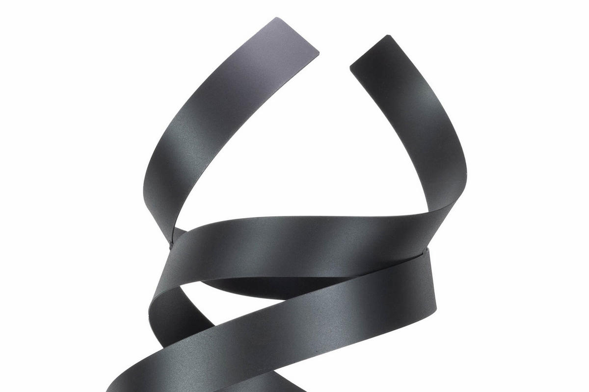 METALLSKULPTUR Schwarz 35/80 cm - Schwarz, Metall (2.5/80/20cm) - KUNSTLOFT