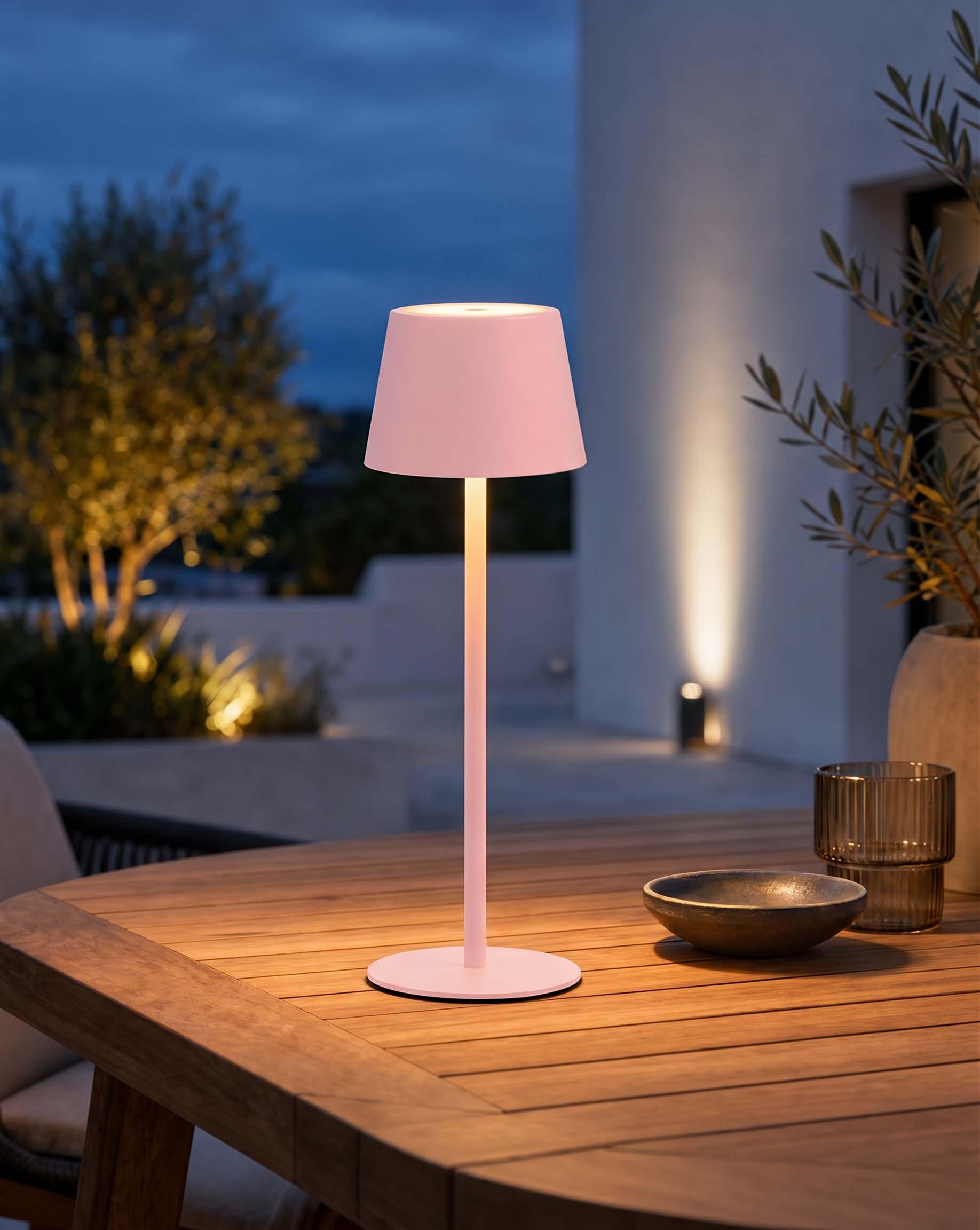 LED-TISCHLAMPE 3 in 1 Pink max. 45cm hoch - Pink, Kunststoff (11/11/45cm) - Northpoint