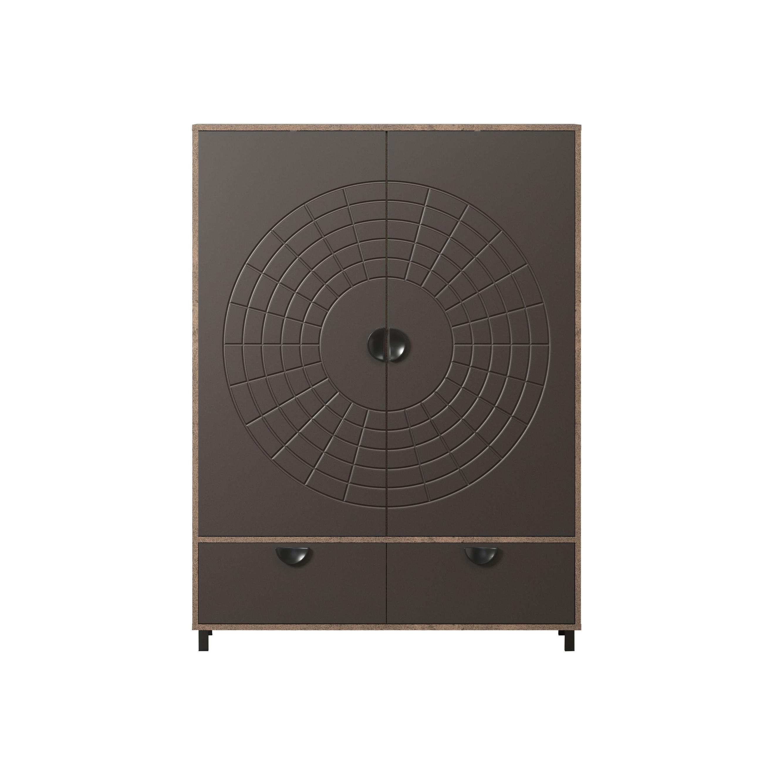 Calicosy Highboard Braun 120x163x42 cm