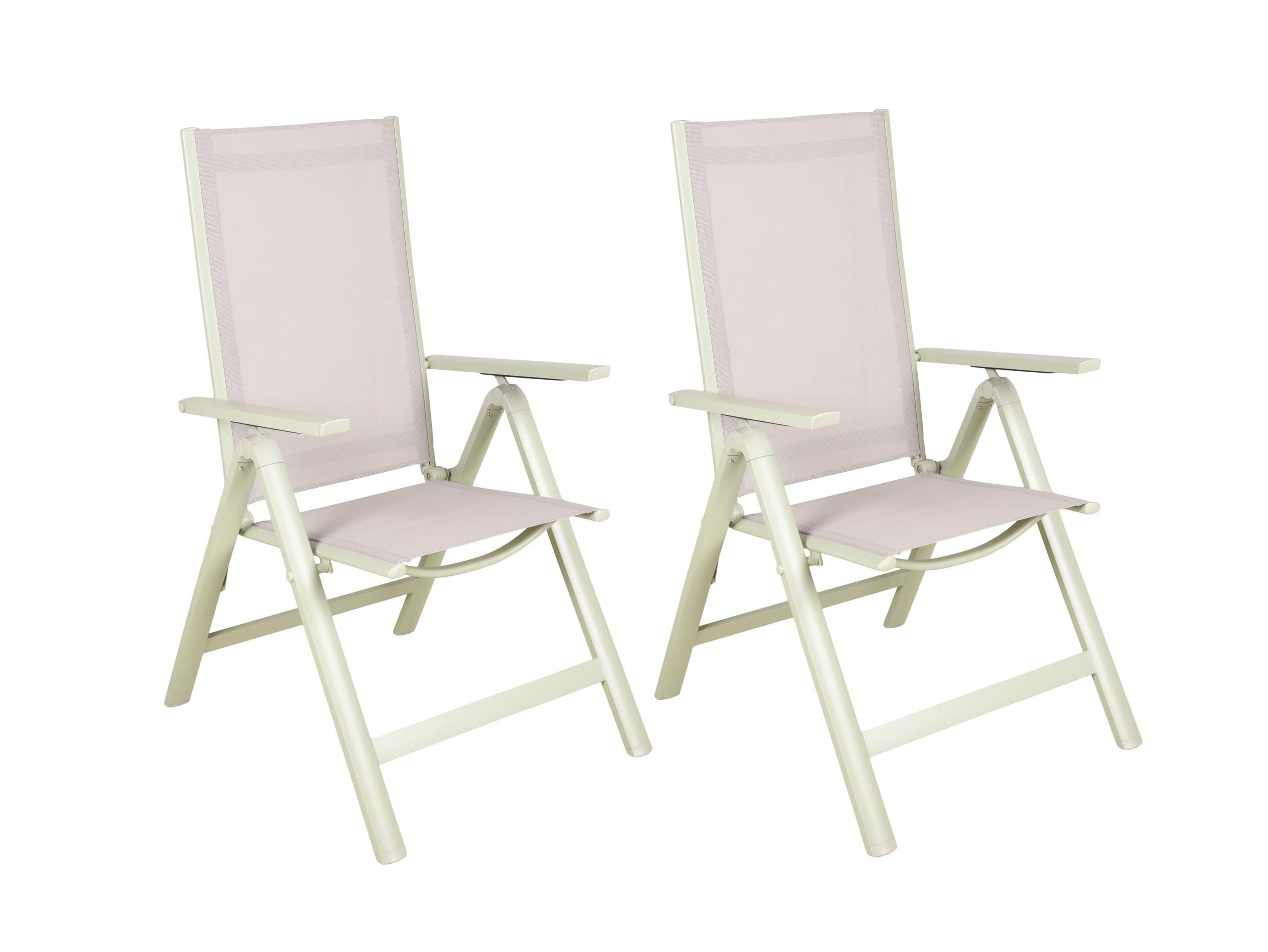 GARTENSTUHL 2er Set Amos Hochlehner - Salbeigrün, Kunststoff (59.5/107/73cm) - DELUKE