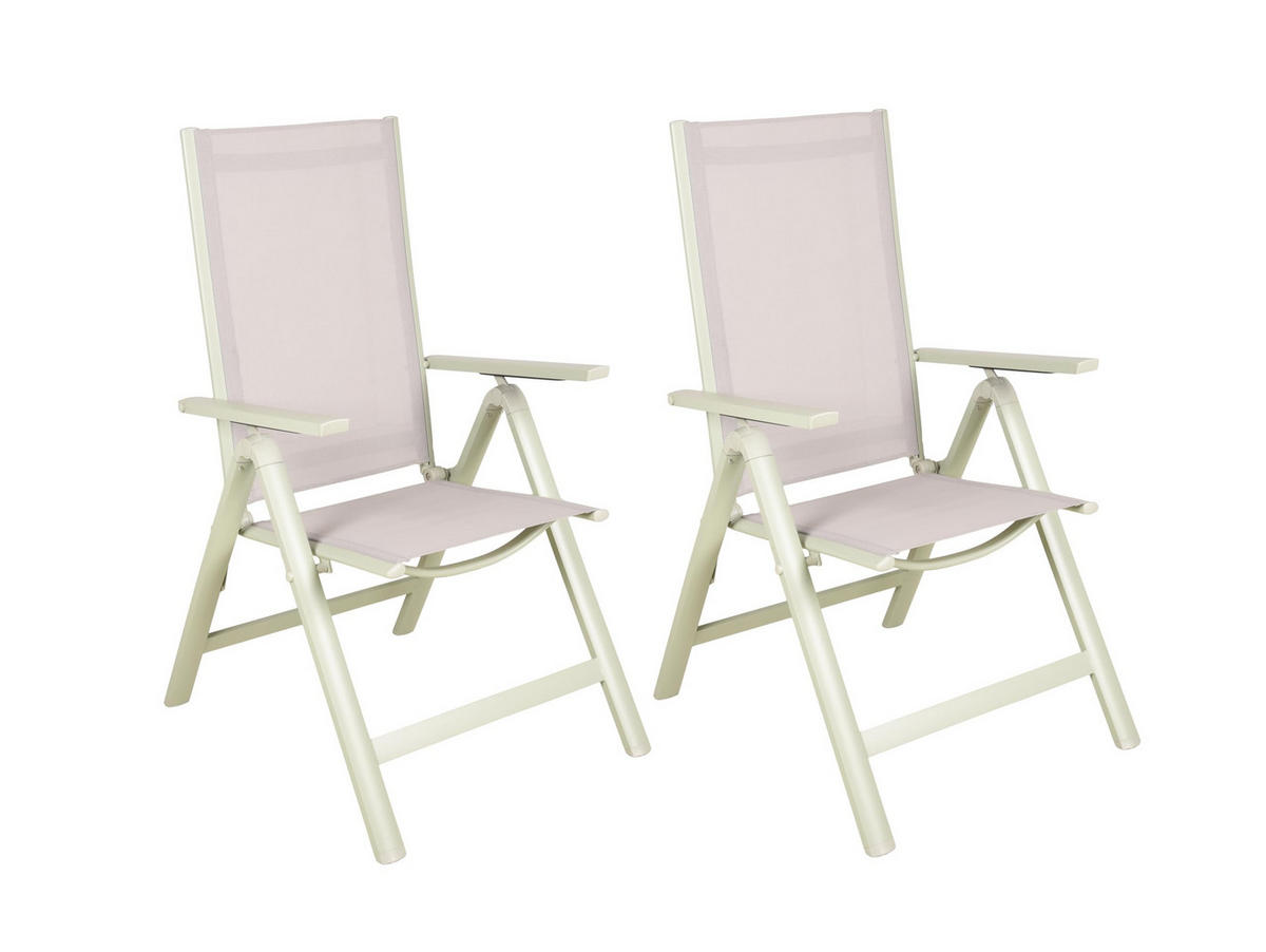 GARTENSTUHL 2er Set Amos Hochlehner - Salbeigrün, Kunststoff (59.5/107/73cm) - DELUKE