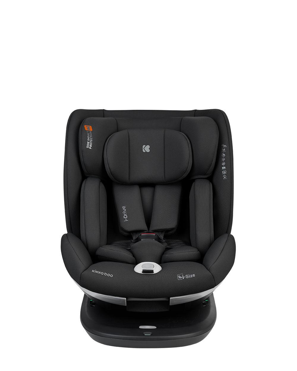 KINDERSITZ i-Drive i-Size schwarz (40-150cm) Isofix Top Tether, Kopfstütze, SPS - Schwarz, Kunststoff (44/60/50cm) - Kikka boo
