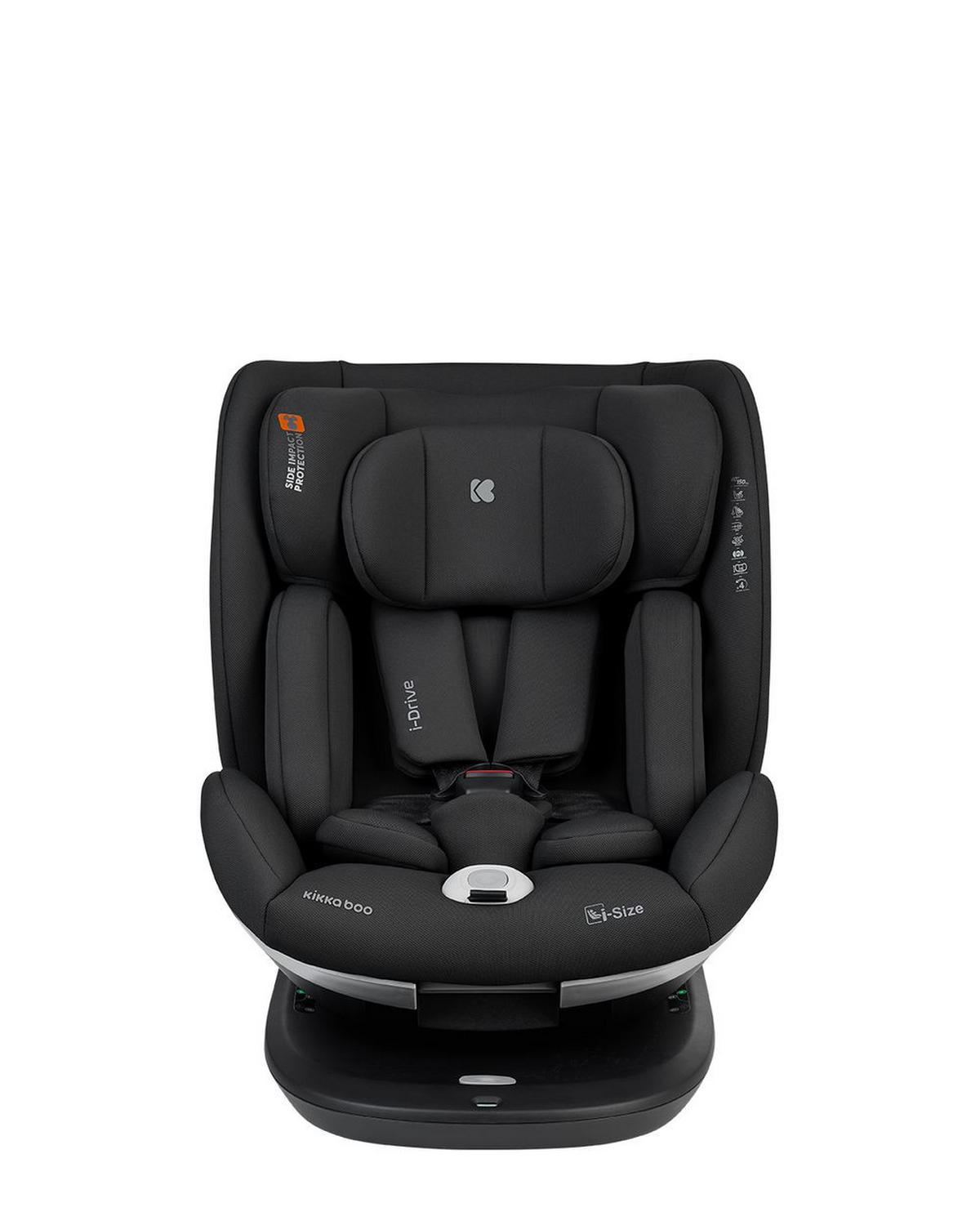 KINDERSITZ i-Drive i-Size schwarz (40-150cm) Isofix Top Tether, Kopfstütze, SPS - Schwarz, Kunststoff (44/60/50cm) - Kikka boo