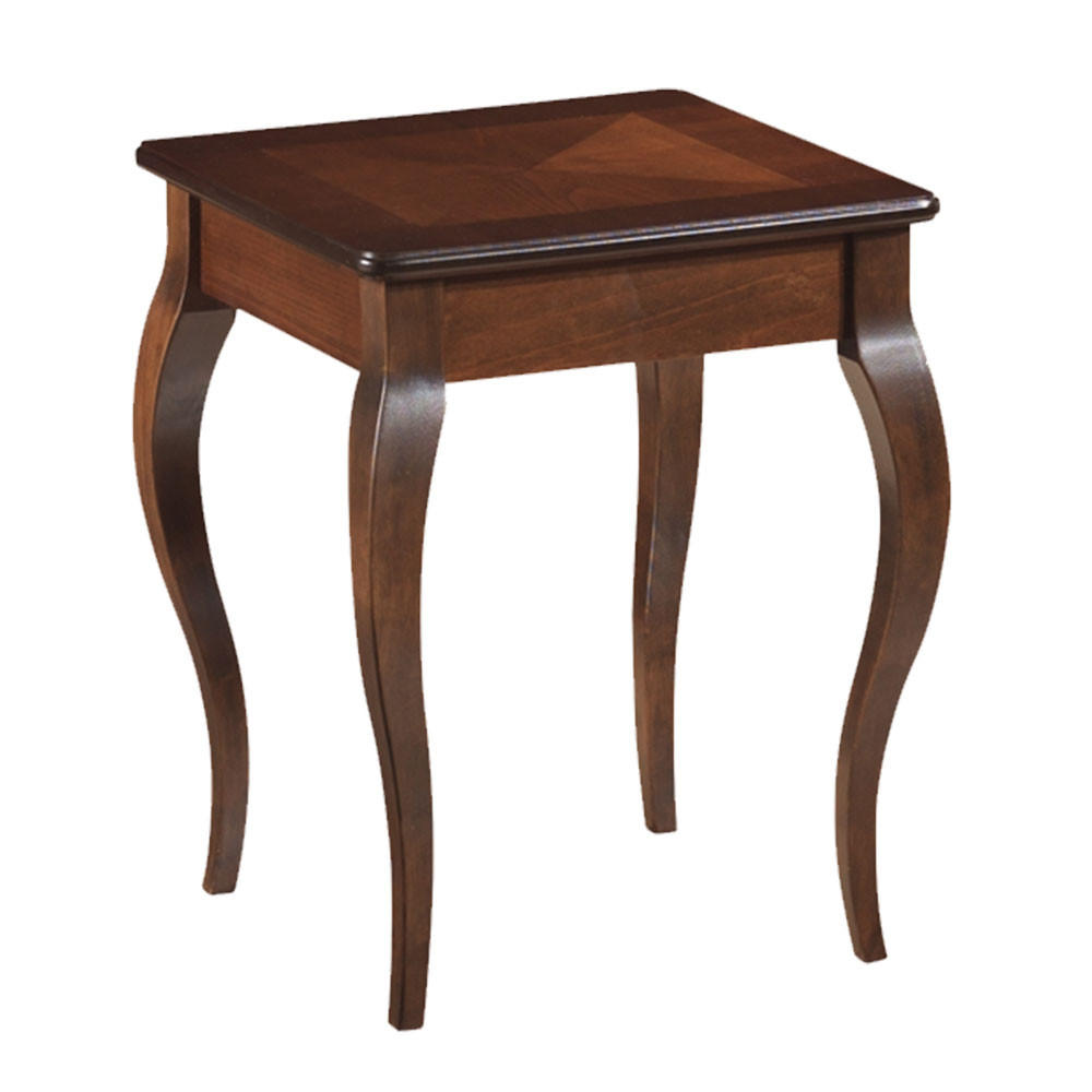 COUCHTISCH Padova Nussbaum dunkel 45 / 45 / 55cm - Nussbaumfarben, Holz (45/45/55cm) - Feldmann-Wohnen
