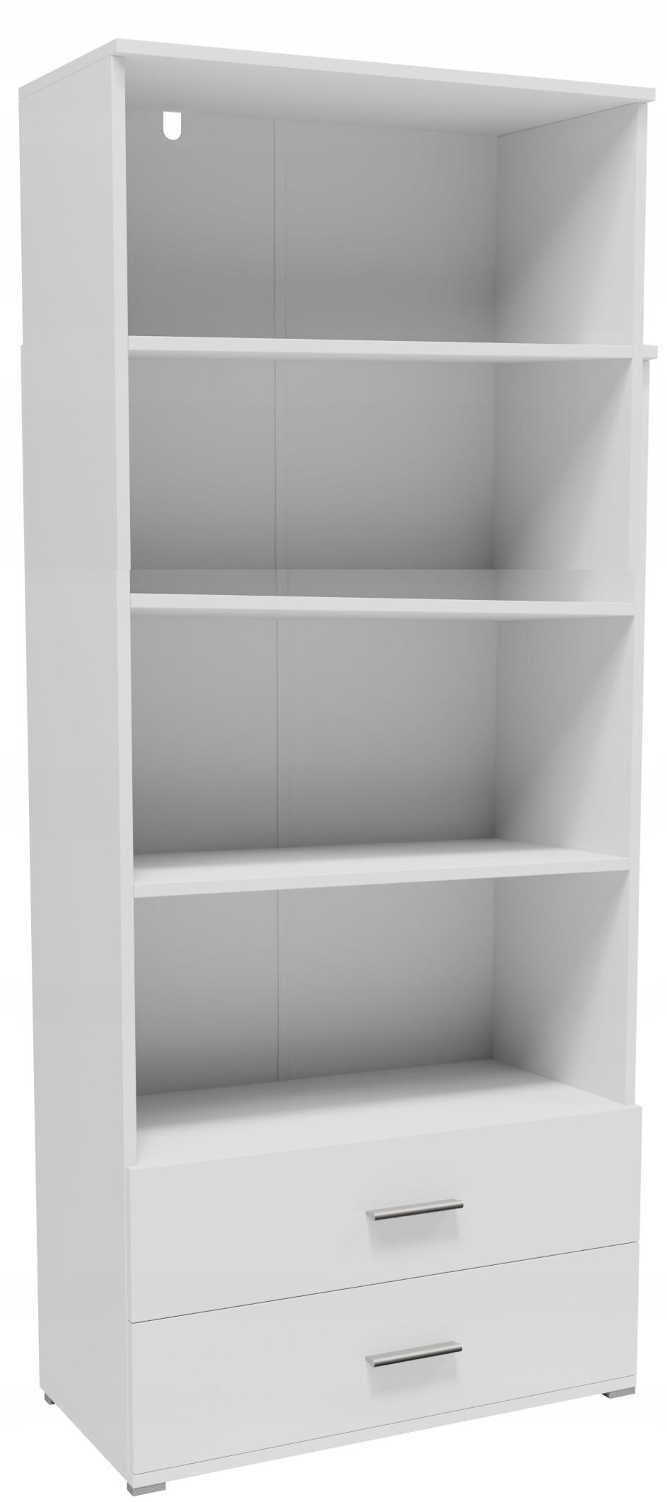 BÜCHERREGAL CR3-ST4 Weiß 69/34/180 cm - Weiß, Holzwerkstoff (69/180/34cm)