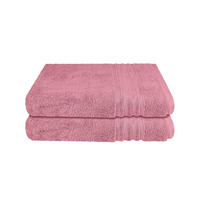 DUSCHTUCHSET Milano - 2-teilig - 70x140 cm - Malve - Mauve, Textil (70/140cm) - SCHIESSER