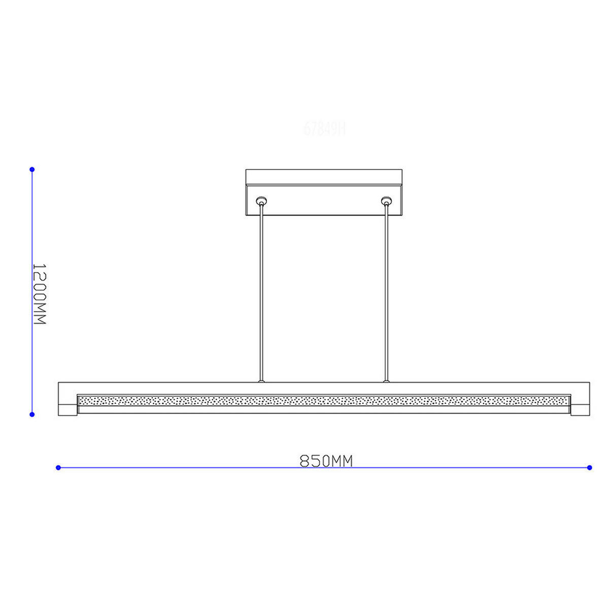 LED HÄNGELEUCHTE Metall Holz Braun - Braun, Holz (85/7/120cm) - Globo Lighting