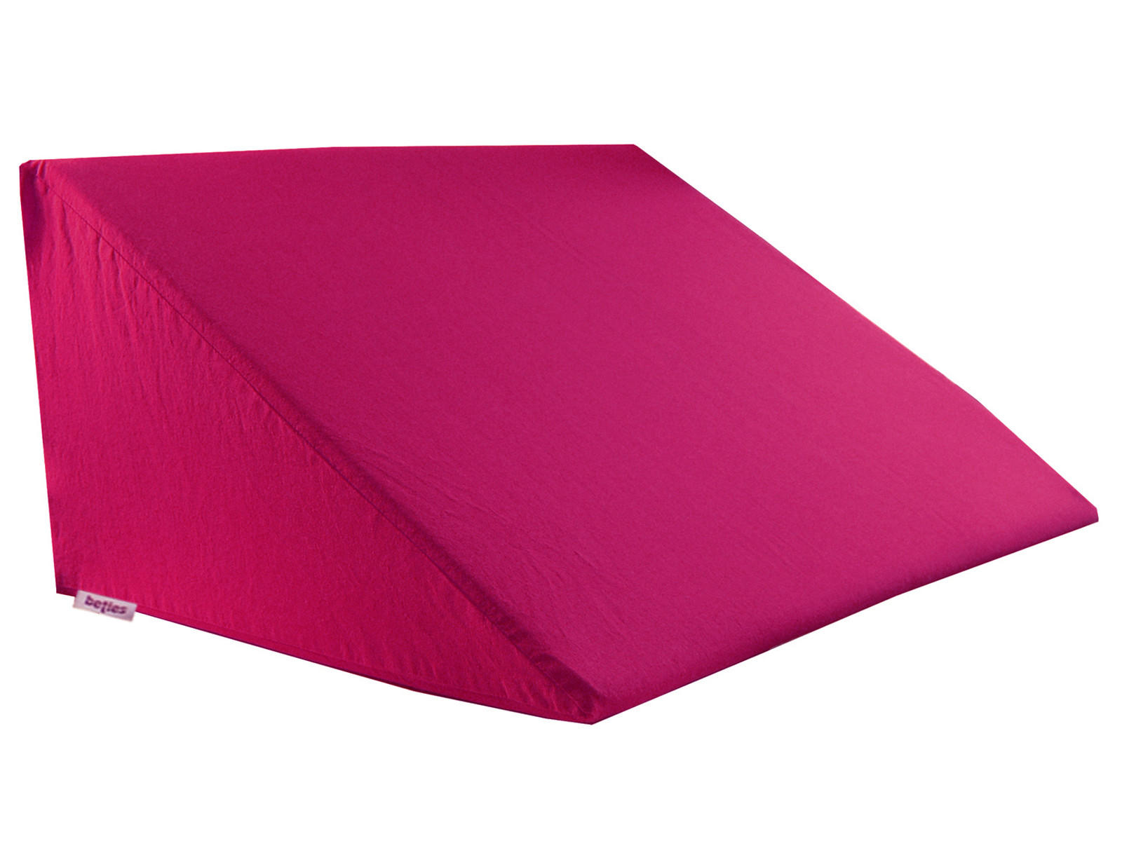 KEILKISSENBEZUG Basic 100% Baumwolle pink 62/49/30 cm - Pink, Textil (62/49cm) - beties Heimtextil
