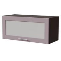 KLAPPHÄNGESCHRANK Bari W4BS/80 WKF Lava / RAL 4009 pastellviolett 80 / 32,5 / 36cm Gasdruckdämpfer - Dunkelgrau/Violett, Holz/Holzwerkstoff (80/36/32.5cm) - Feldmann-Wohnen