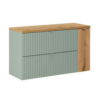 WASCHTISCHUNTERSCHRANK 100.4cm Jade Grün - Grün, Holzwerkstoff (100.4/59.5/40cm) - Petits-meubles