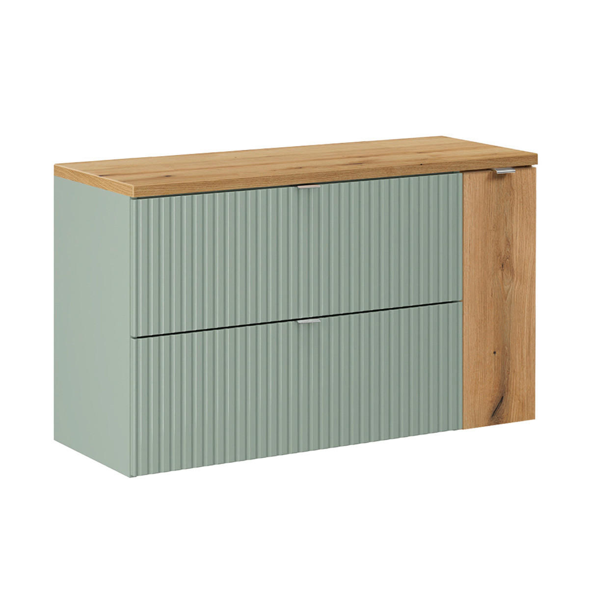 WASCHTISCHUNTERSCHRANK 100.4cm Jade Grün - Grün, Holzwerkstoff (100.4/59.5/40cm) - Petits-meubles