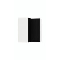 ECKHÄNGESCHRANK WRN P/L - KENDRO - Platzsparende Lösung mit Stil - Schwarz/Weiß, Holz/Metall (60/72/60cm) - ROYAL24_MARKT