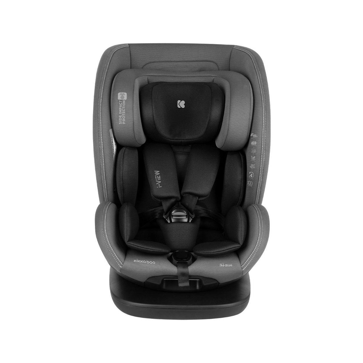 KINDERSITZ i-View i-Size hellgrau (40-150cm) Isofix Top Tether 360-Grad-Drehung - Grau, Kunststoff (44/57/53cm) - Kikka boo