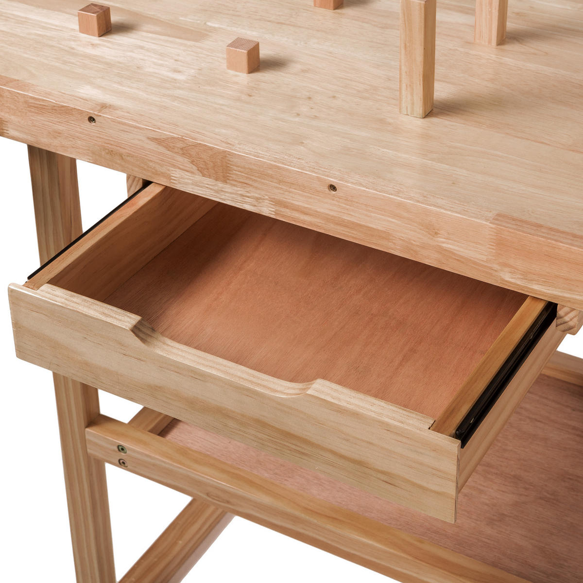 HOLZWERKBANK ,117 x 47,5 x 83 cm,braun - Braun, Holz (47.5/83/117cm) - tectake