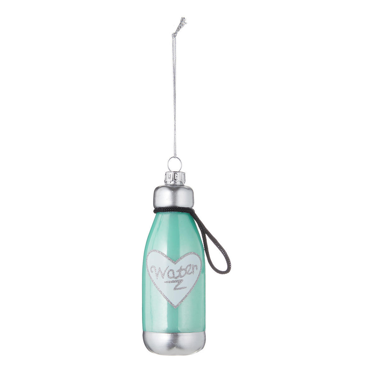 BAUMANHÄNGER Hang On Trinkflasche - Türkis, Glas (4/11/4cm) - Butlers
