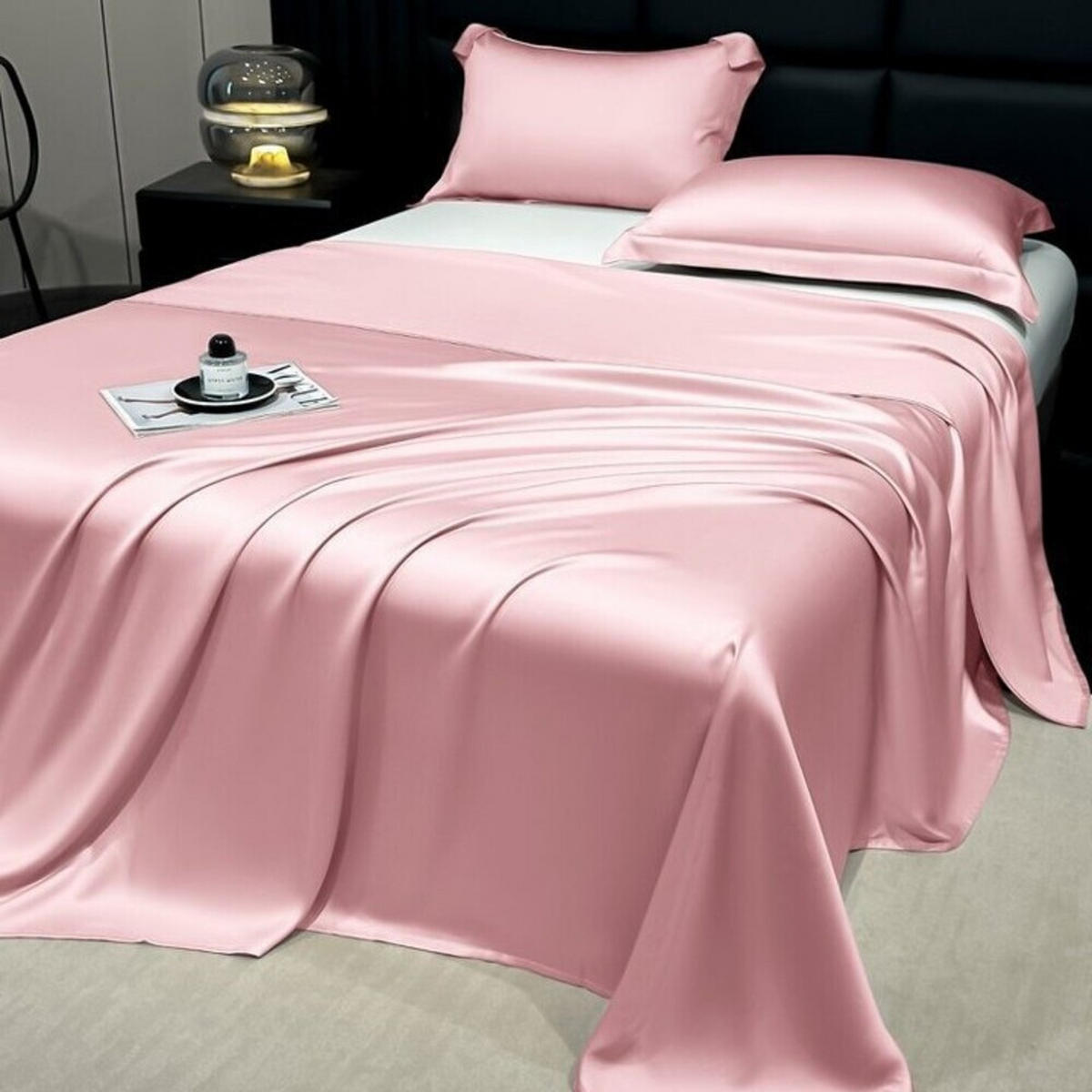 BETTWÄSCHE,ROSA, Eisseidenstoff, 230 x 160 cm - Rosa, Textil (160/230cm) - Weltevree