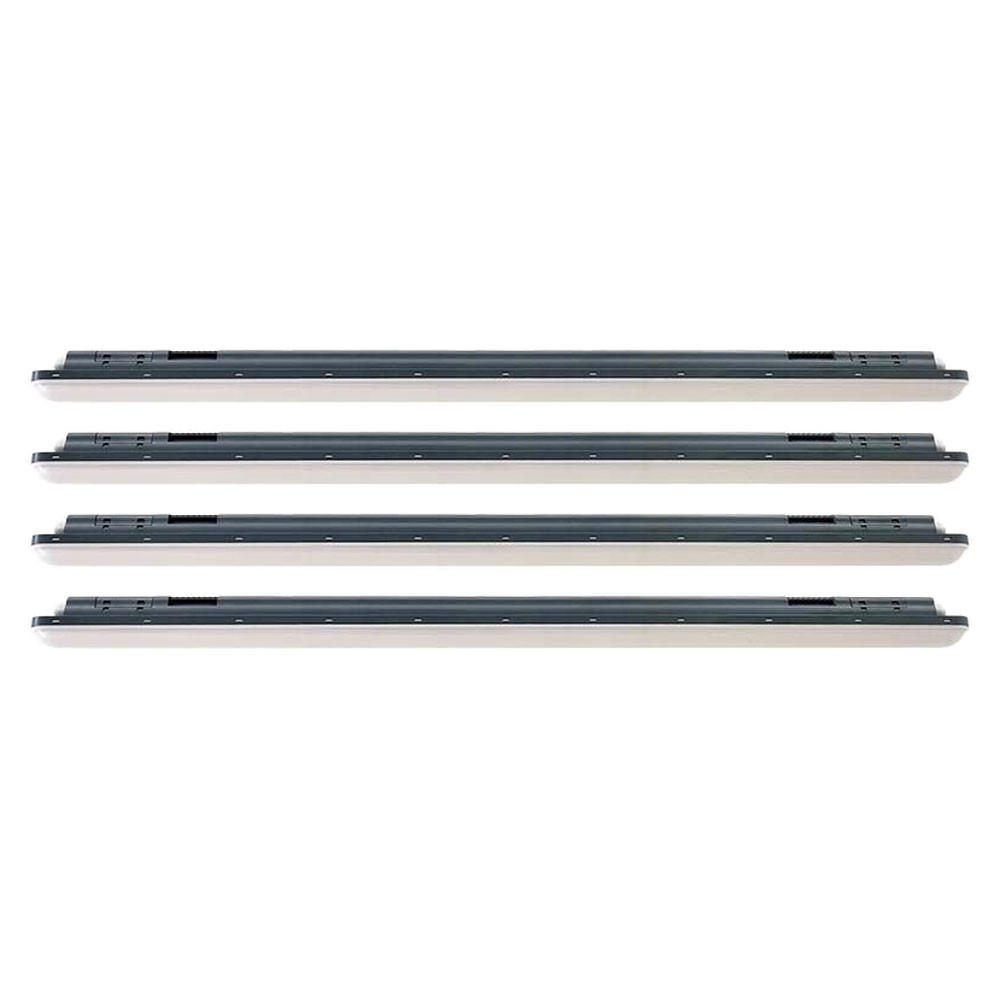 LED DECKENLEUCHTE Kunststoff Weiß 4x Wannenleuchte 150 cm - Weiß, Kunststoff (150/6.4/6cm)