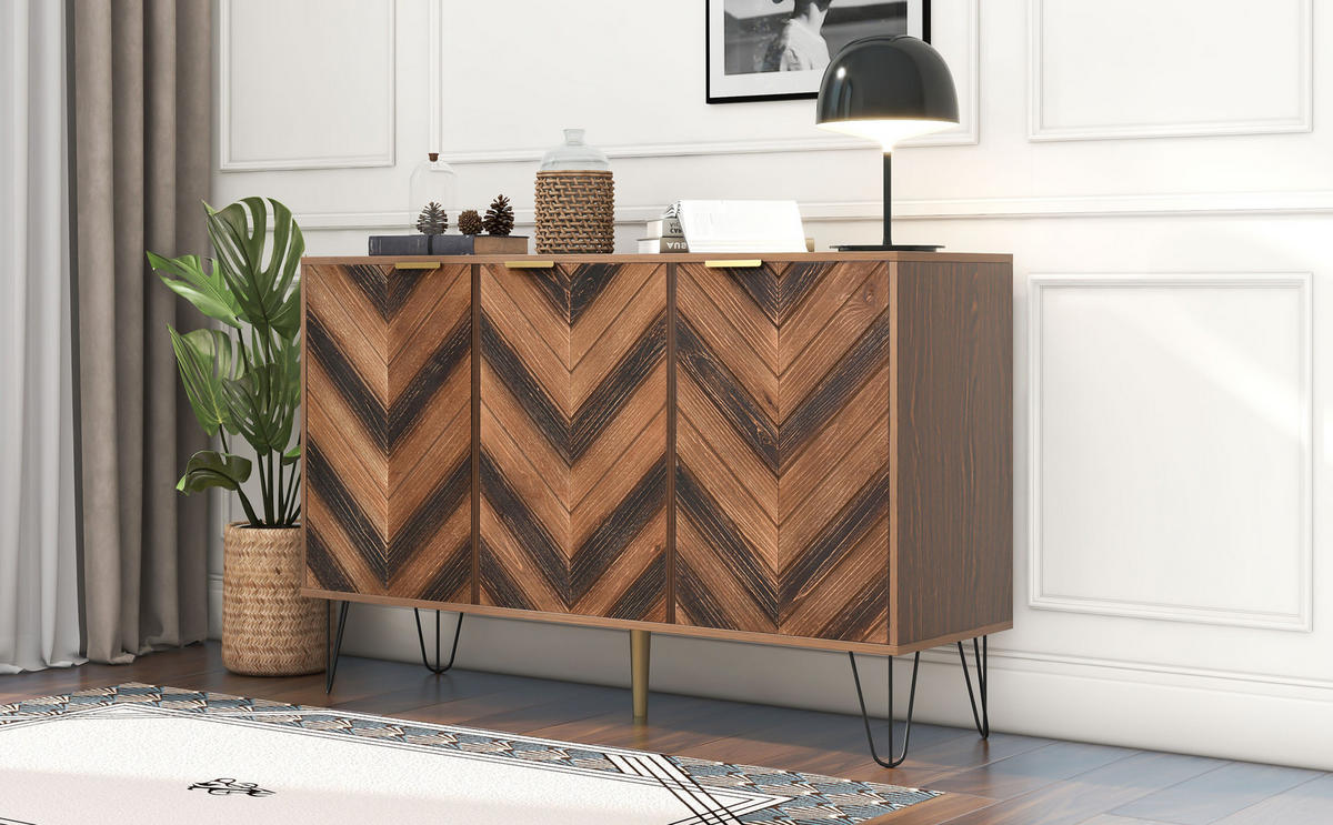 SIDEBOARD Braun 120/38/76.5 cm - Braun, Holzwerkstoff (38/76.5/120cm) - Urban Meuble