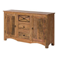 SIDEBOARD Akazie 150x38x85 natur versiegelt NATURE OF SPIRIT #205 - Naturfarben, Holz (150/85/38cm) - Massivmoebel24