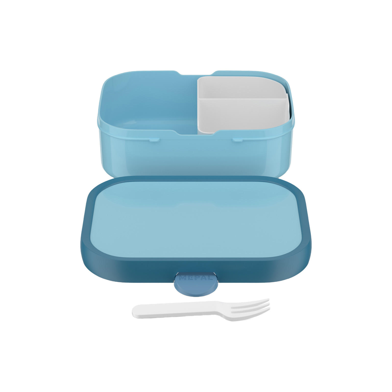 BROTDOSE Campus (2025) Cool Blue 750 ml - Blau/Hellblau, Kunststoff (13.2/6.1/17.8cm) - Mepal