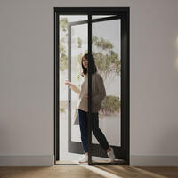 INSEKTENSCHUTZTÜR plissiert anthrazit - Anthrazit, Textil (96/257/3.7cm) - Cocoon Home Concepts
