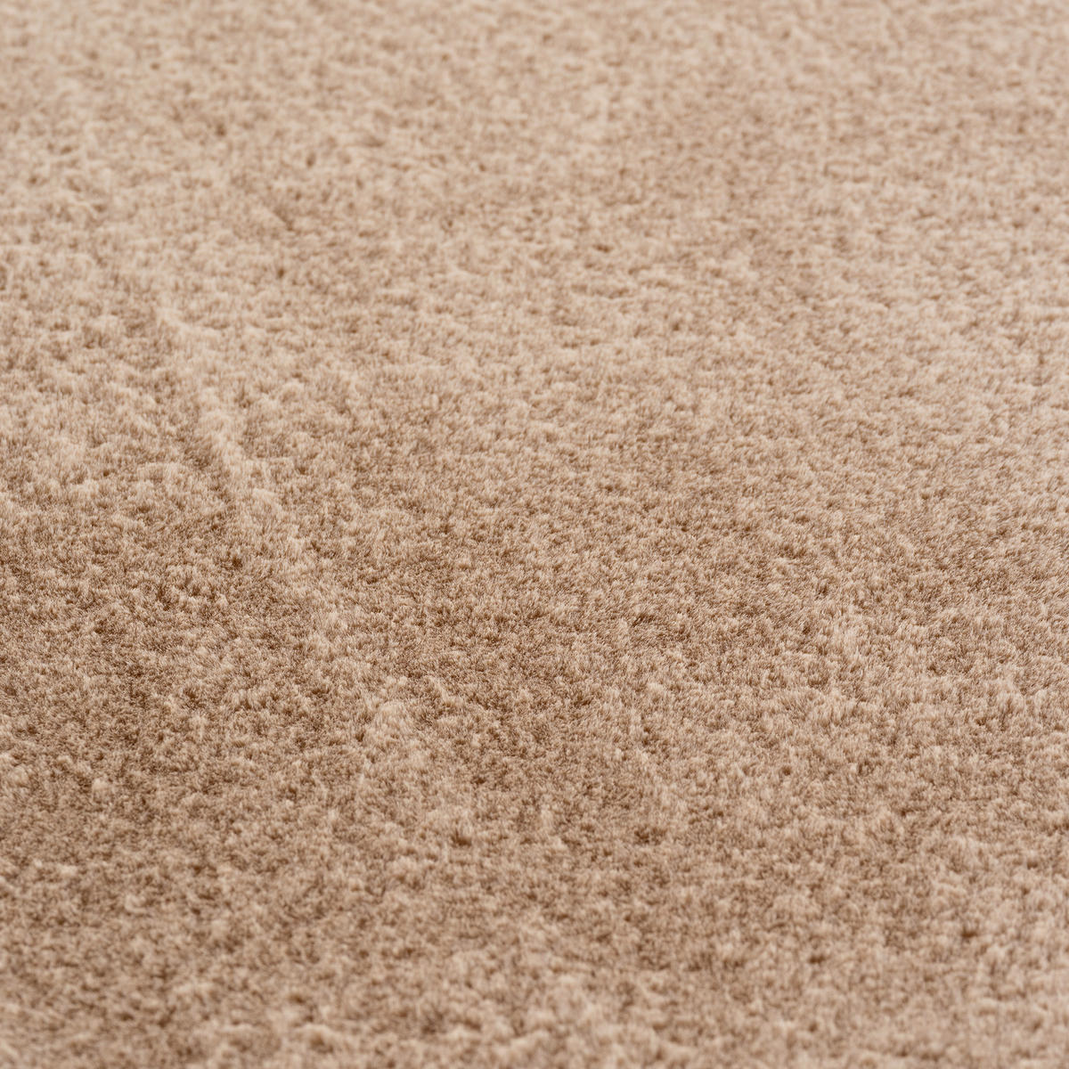 TEPPICH Kurzflor Unifarben Polyester Antirutsch Wohnzimmer Beige Rechteckig 140x200 - Beige, Textil (140/200cm) - KADIMA DESIGN