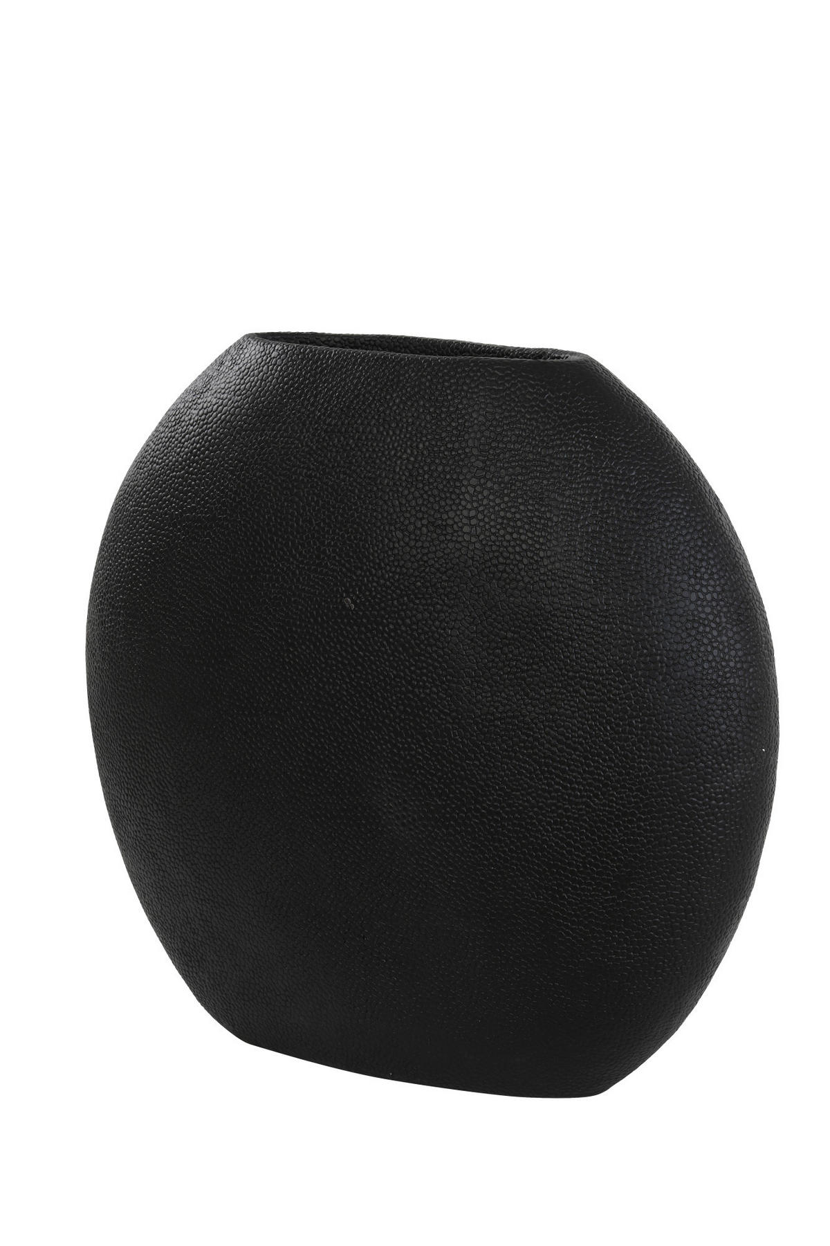 VASE Rochenhaut Schwarz 49,5/20/45 cm - Schwarz, Kunststoff (45cm) - Light & Living