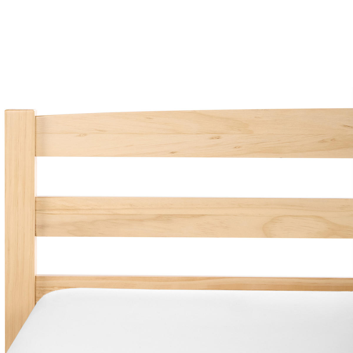 POSTEL s roštem 140/200 cm Borovicové dřevo Světle hnědá Echallon - hnědá/světle hnědá, dřevo (140/200cm) - Beliani