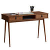 SCHREIBTISCH KIM - Kastanienfarben, Holz (50/110/76cm) - IDIMEX