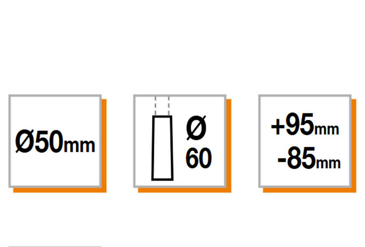 TISCHBEIN Studio (79,5-97,5cm), Stützfuß höhenverstellbar, max 150kg - Grau, Metall (0.01/97.5/0.01cm)