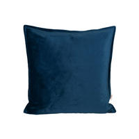 KISSENHÜLLE Samt&Sonders admiral-blau 50/50 cm - Blau/Dunkelblau, Textil (50/50cm) - beties Heimtextil