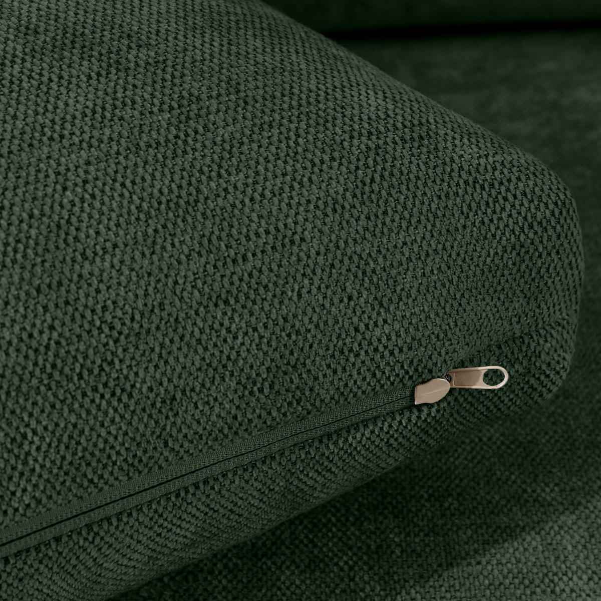 SOFA LUMO, 3-Sitzer, Dunkelgrün - Dunkelgrün/Schwarz, Holz/Holzwerkstoff (198/90/95cm) - KONSIMO®