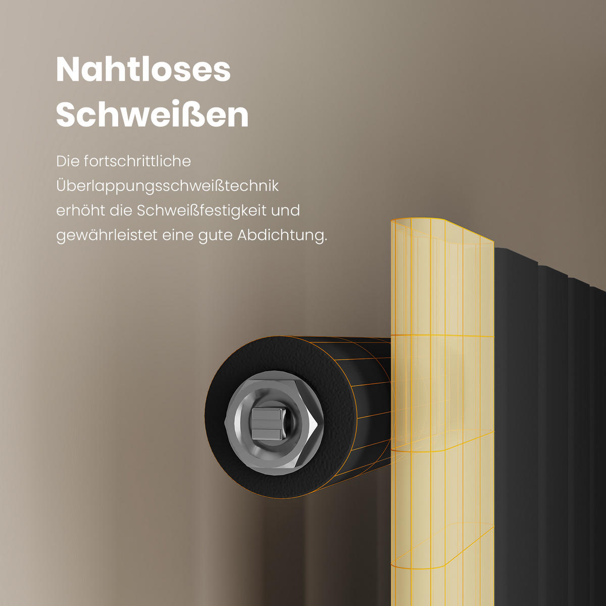 HEIZKÖRPER Flachheizkörper Schwarz 180/30/4,9 cm - Anthrazit, Metall (30/180/4.9cm) - EMKE