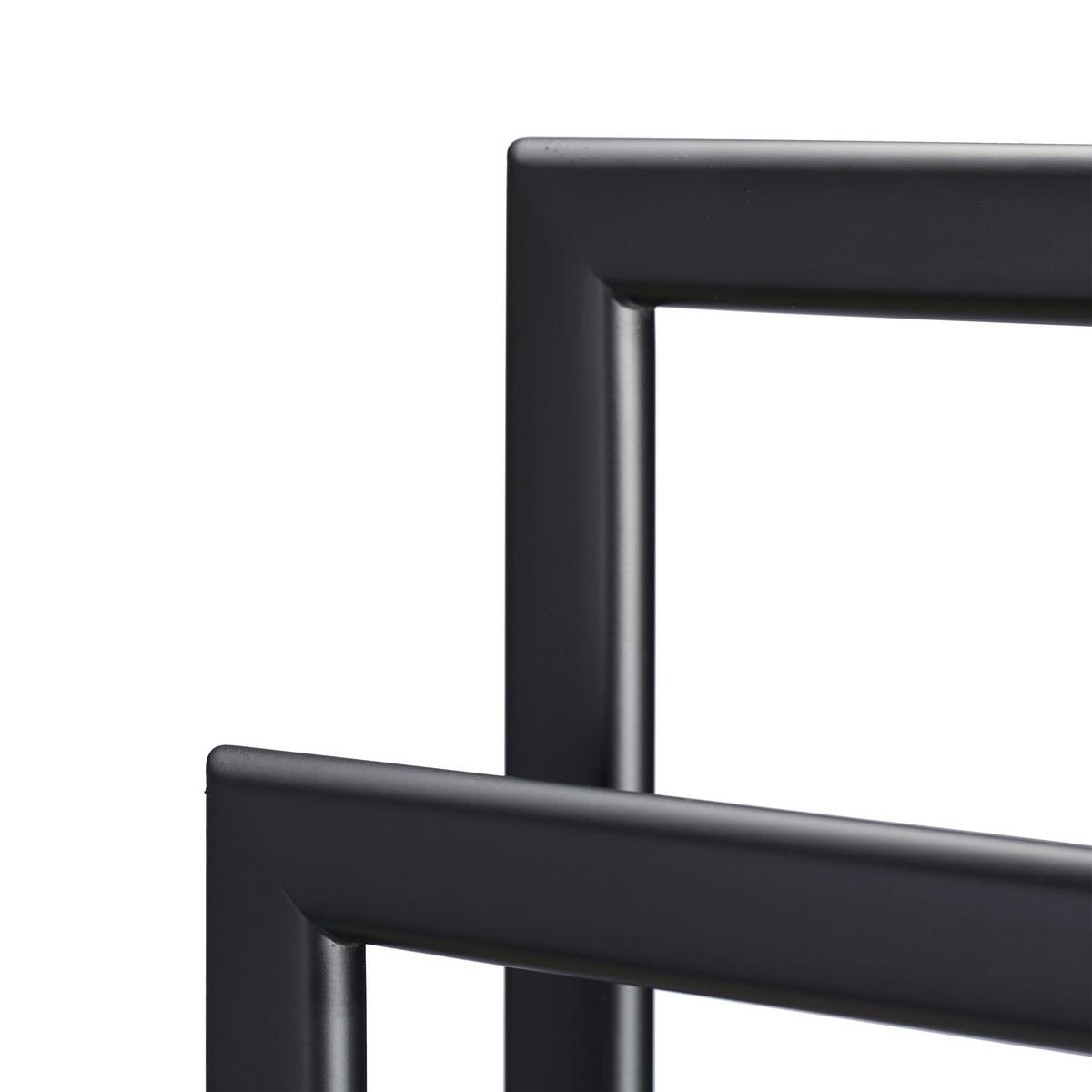 HANDTUCHSTÄNDER - Schwarz, Metall (49/81/20cm) - Relaxdays