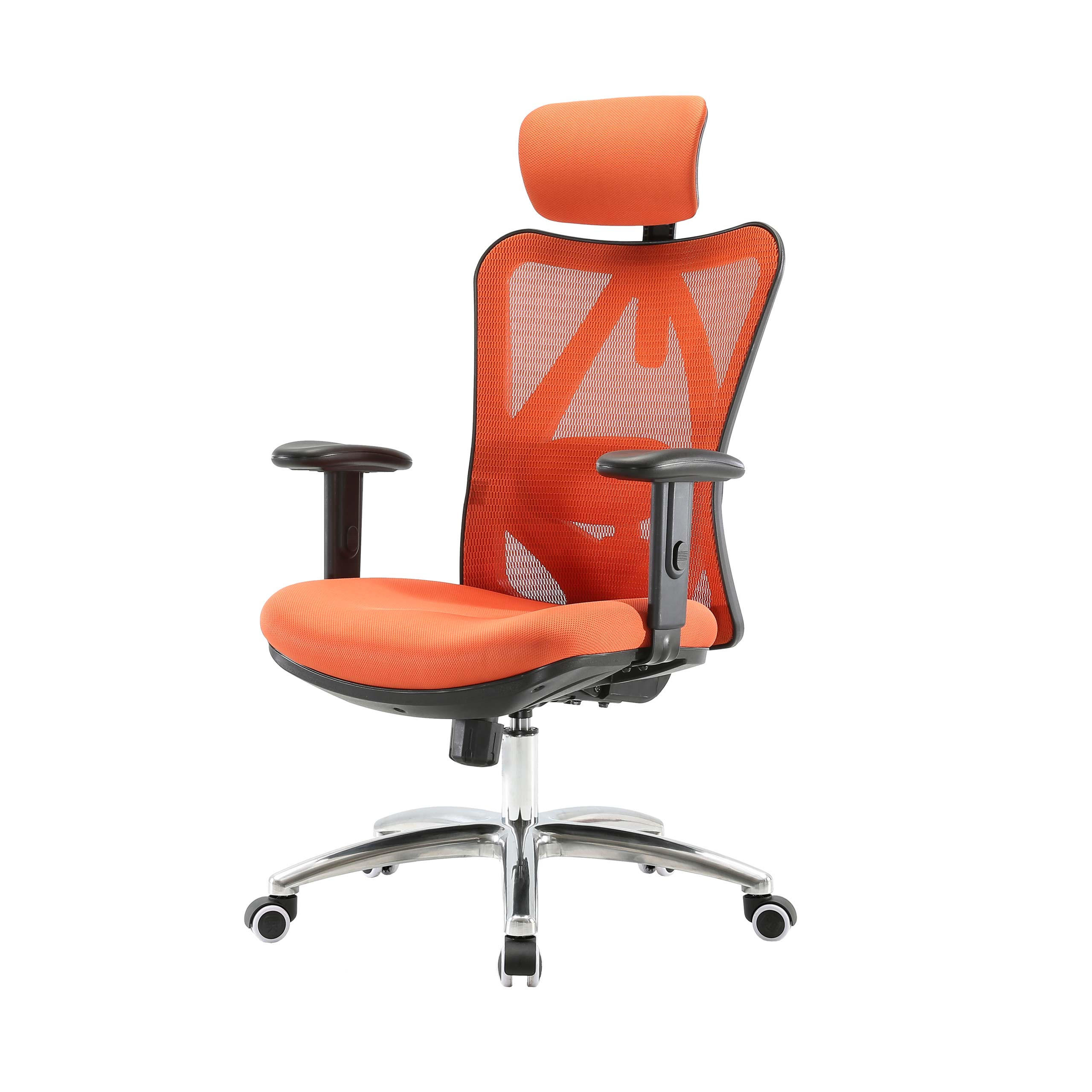 BÜROSTUHL Orange - Orange, Textil (66/129/69cm) - SIHOO